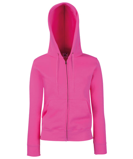 Fruit of the Loom Womens premium 70/30 hooded sweatshirt jacket