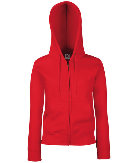 Fruit of the Loom Womens premium 70/30 hooded sweatshirt jacket