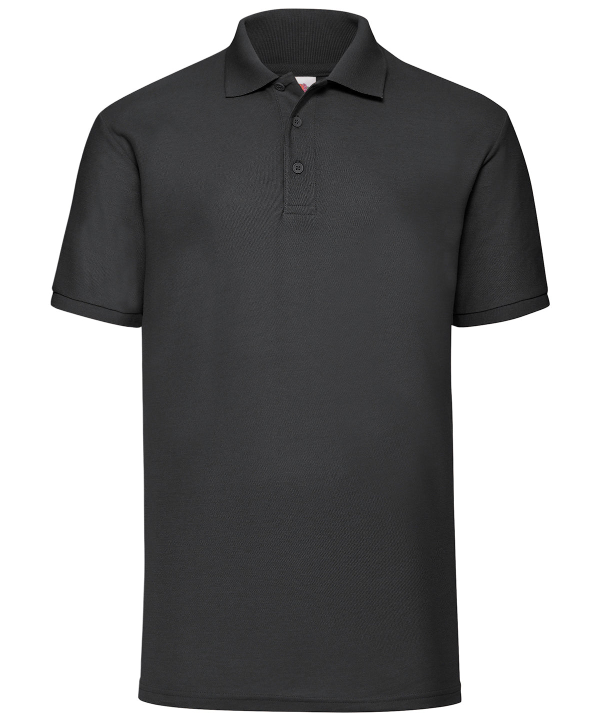Fruit of the Loom 65/35 Polo Short Sleeve Shirt - Black / S - Shirts