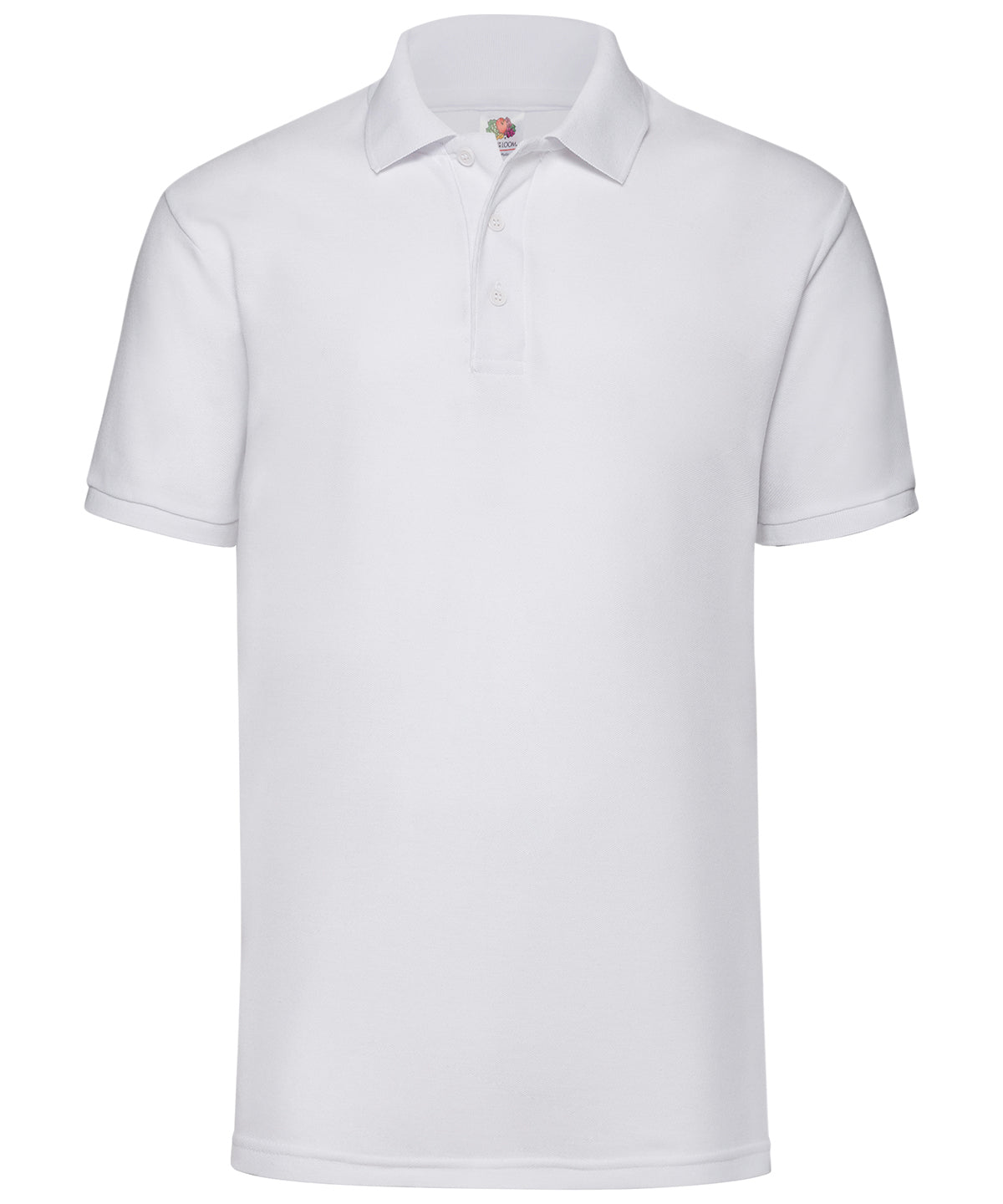 Fruit of the Loom 65/35 Polo Short Sleeve Shirt - White / S - Shirts