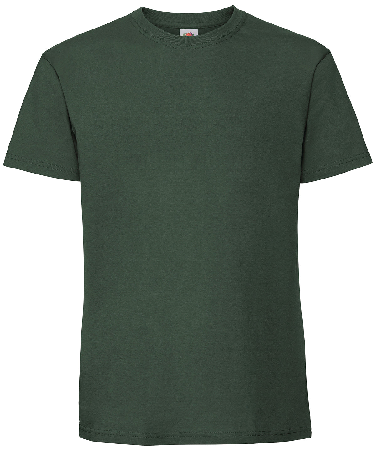 Fruit of the Loom Iconic 195 ringspun premium T Bottle Green - S - T-Shirts