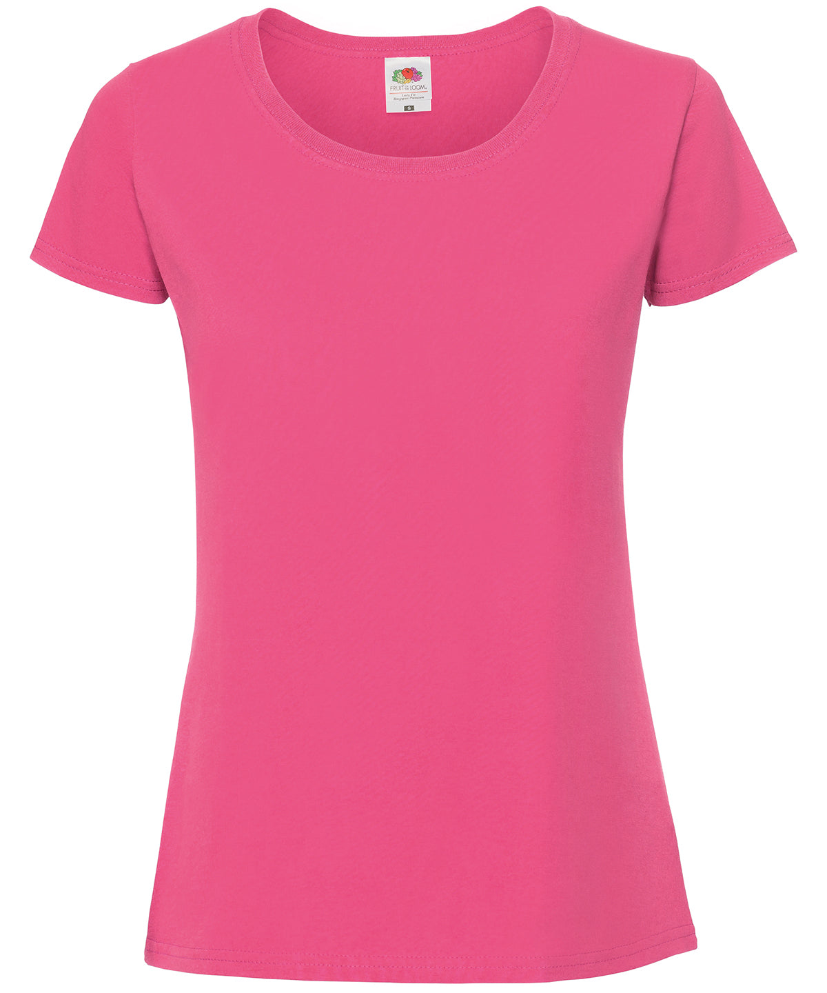 Fruit of the Loom Womens Iconic 195 ringspun premium t-shirt Fuchsia - XS - T-Shirts