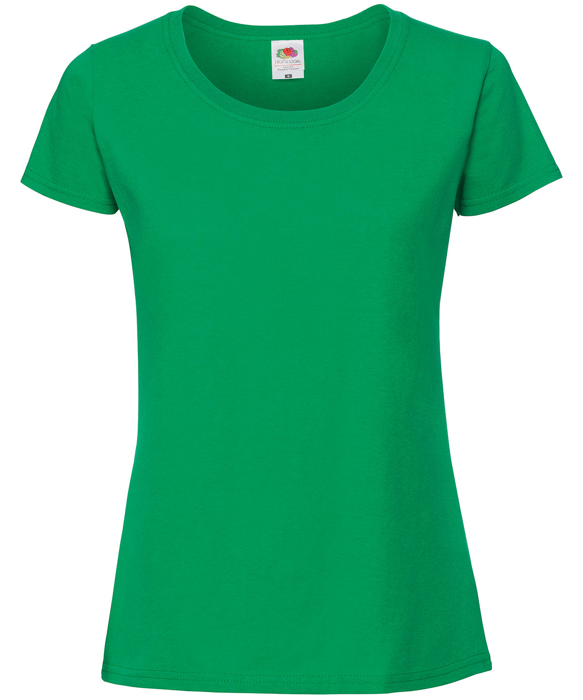 Fruit of the Loom Womens Iconic 195 ringspun premium t-shirt Kelly Green - XS - T-Shirts