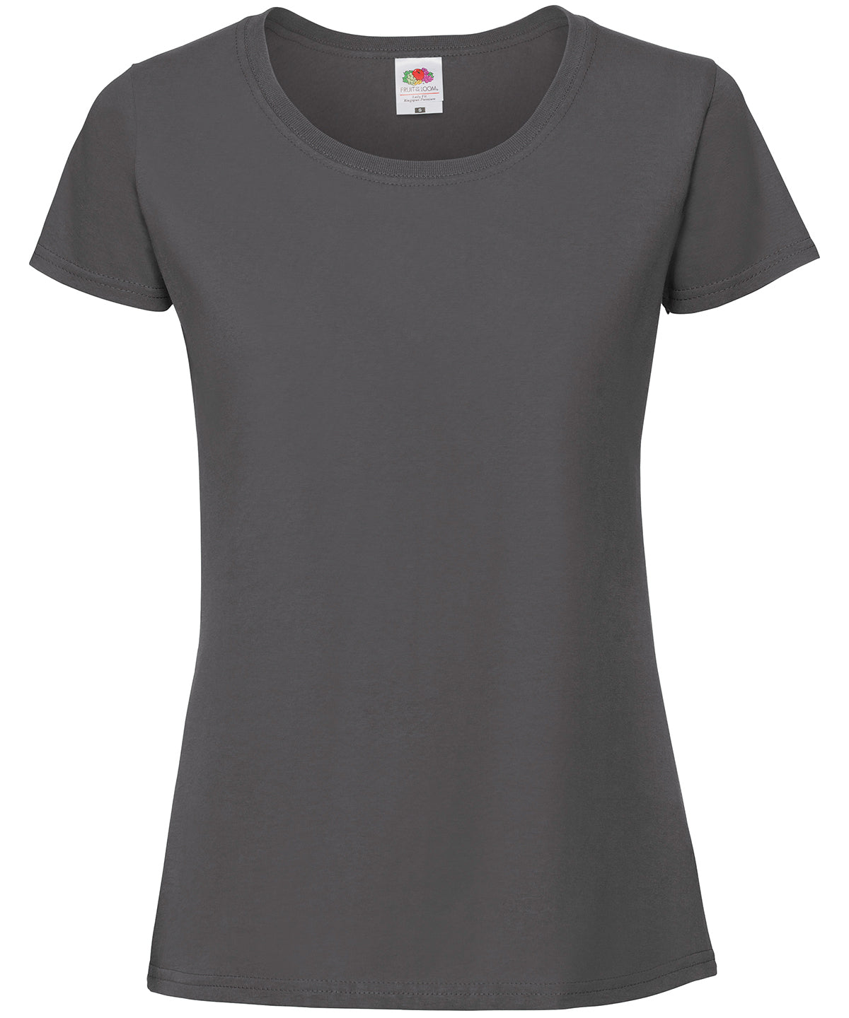 Fruit of the Loom Womens Iconic 195 ringspun premium t-shirt Light Graphite - XS - T-Shirts