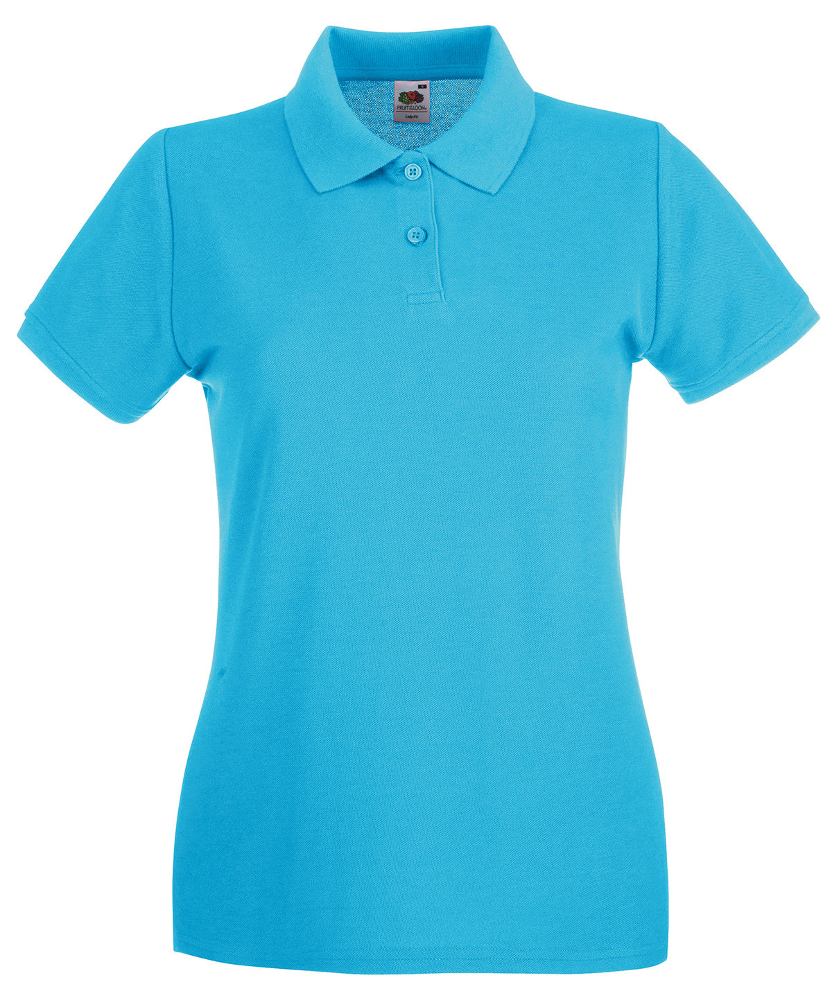 Fruit of the Loom Women’s Premium Polo Shirt - Azure Blue / XS - Shirts