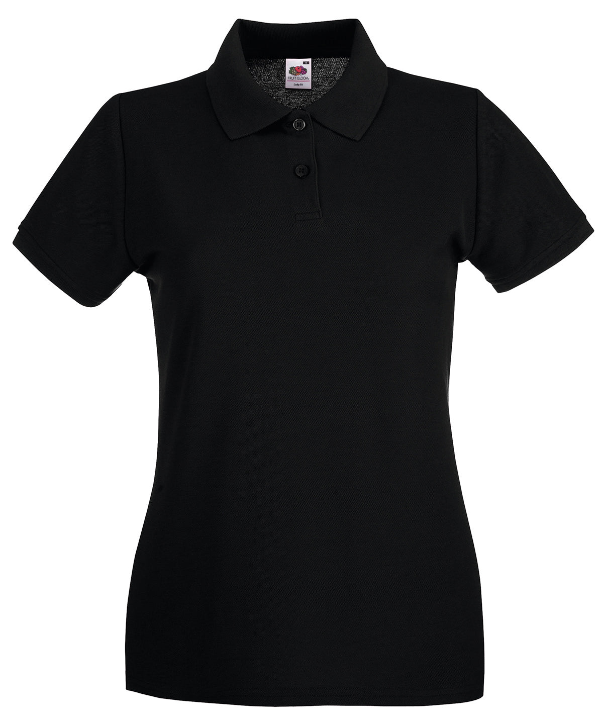 Fruit of the Loom Women’s Premium Polo Shirt - Black / XS - Shirts