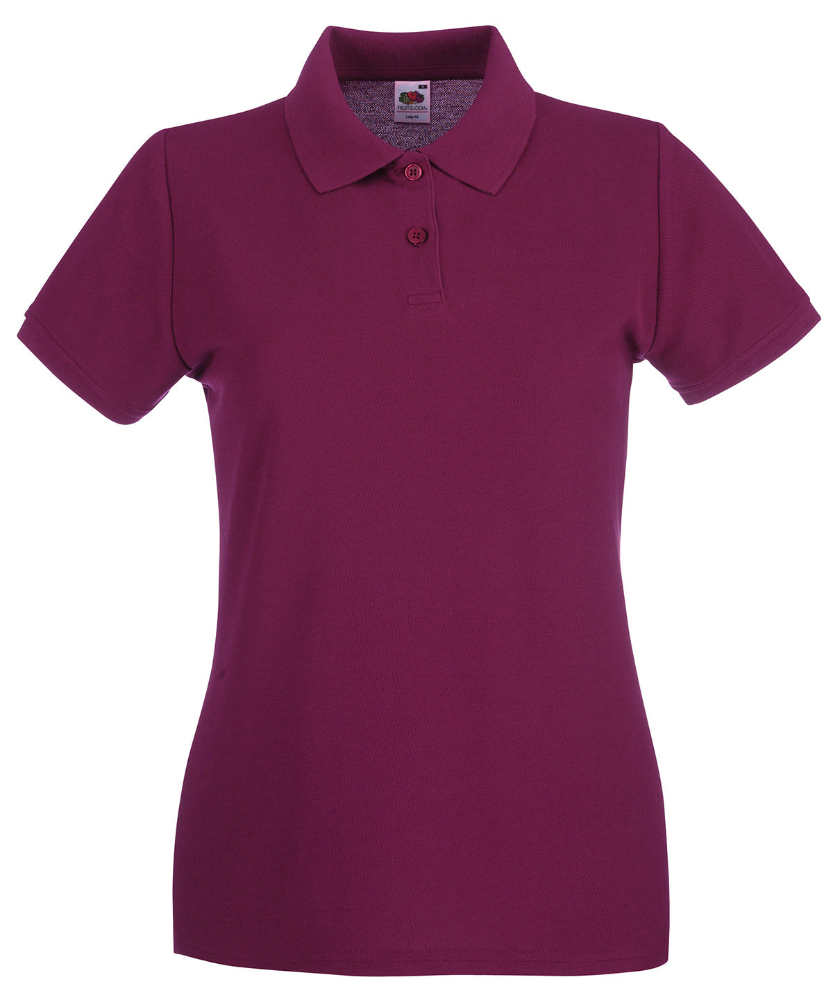Fruit of the Loom Women’s Premium Polo Shirt - Burgundy / S - Shirts