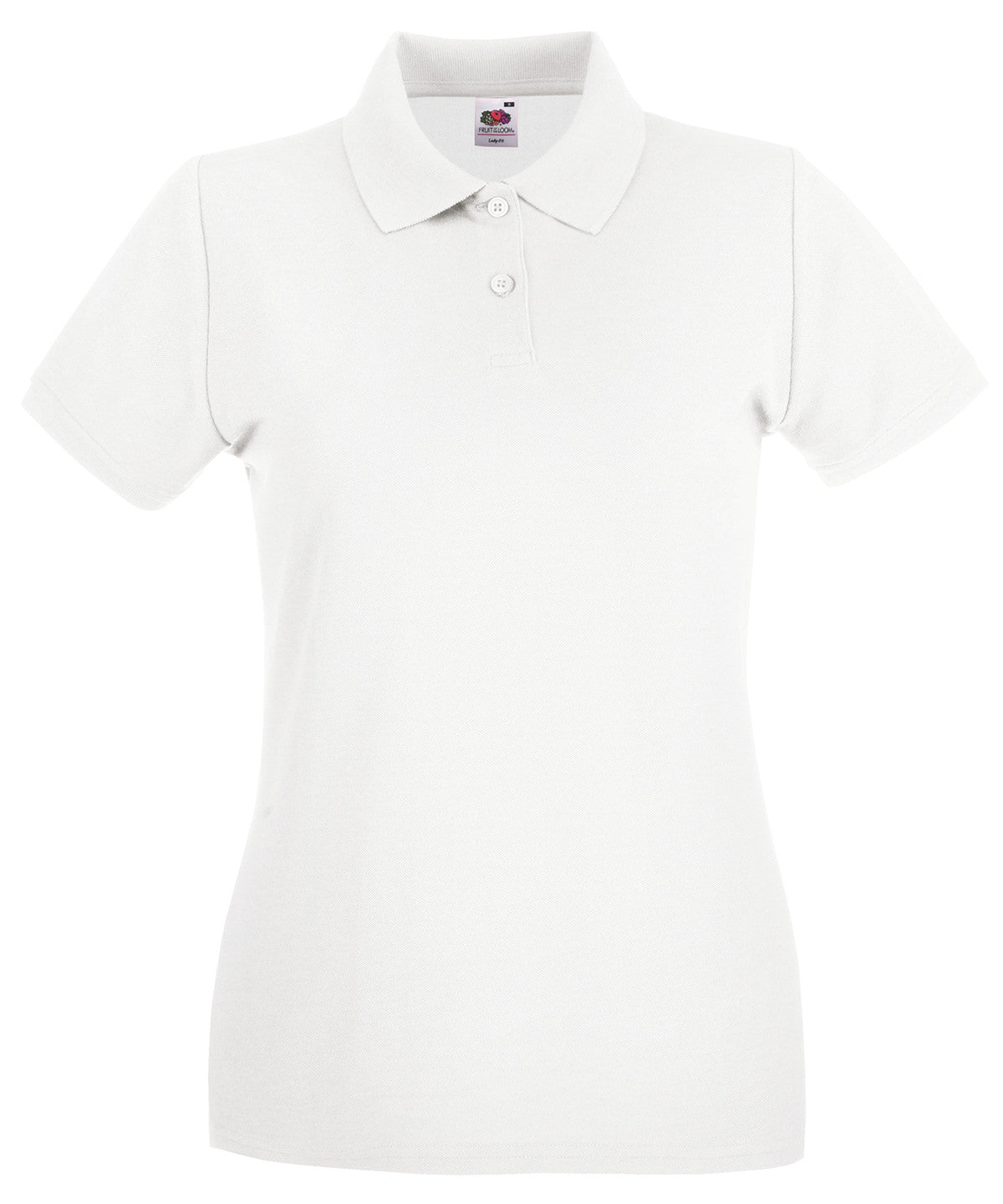 Fruit of the Loom Women’s Premium Polo Shirt - White / XS - Shirts