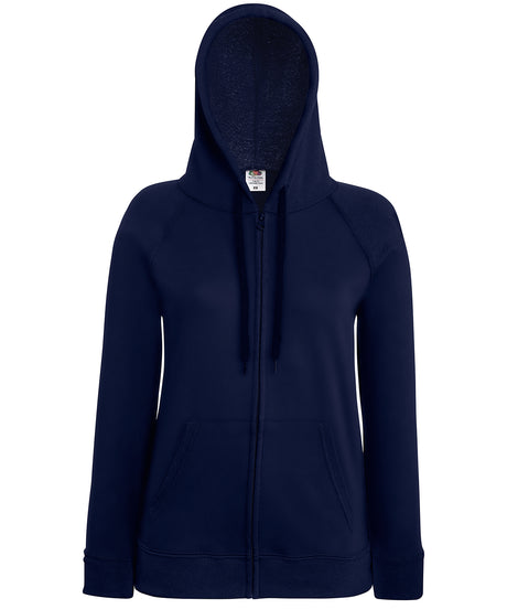 Fruit of the Loom Womens lightweight hooded sweatshirt jacket