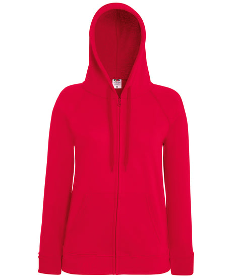 Fruit of the Loom Womens lightweight hooded sweatshirt jacket