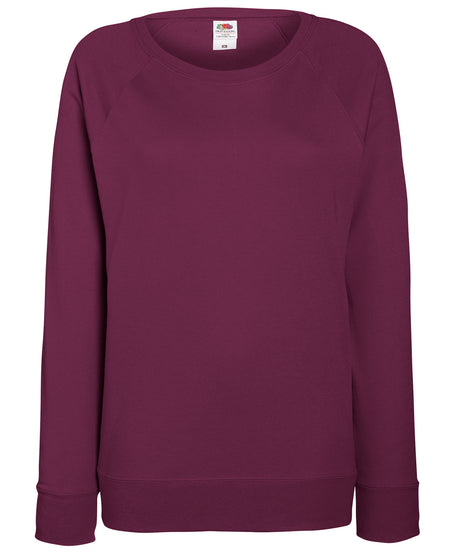 Fruit of the Loom Women's lightweight raglan sweatshirt