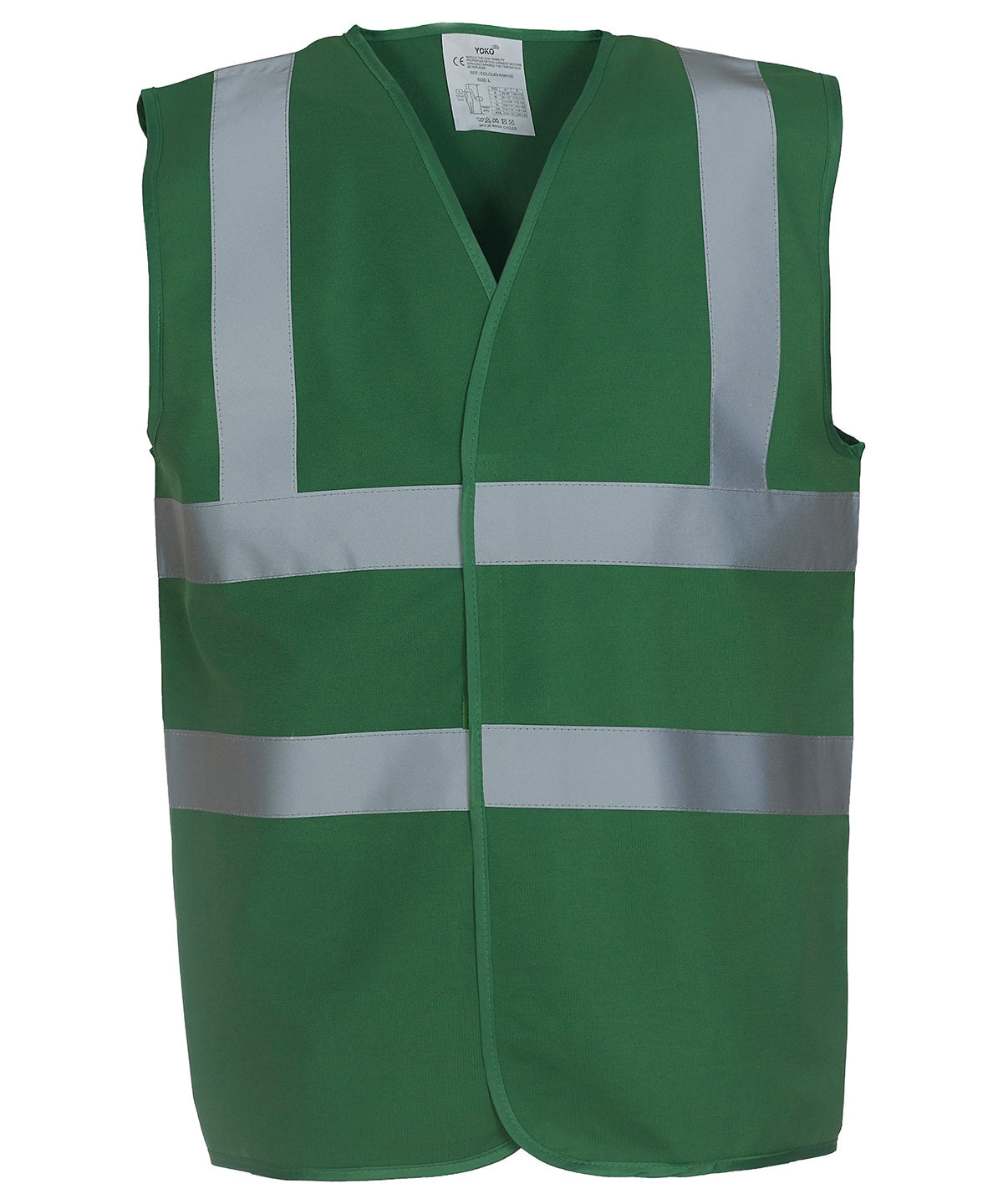 Yoko Hi-Vis 2-Band-And-Braces Waistcoat - Paramedic Green / S - Vest: Yellow