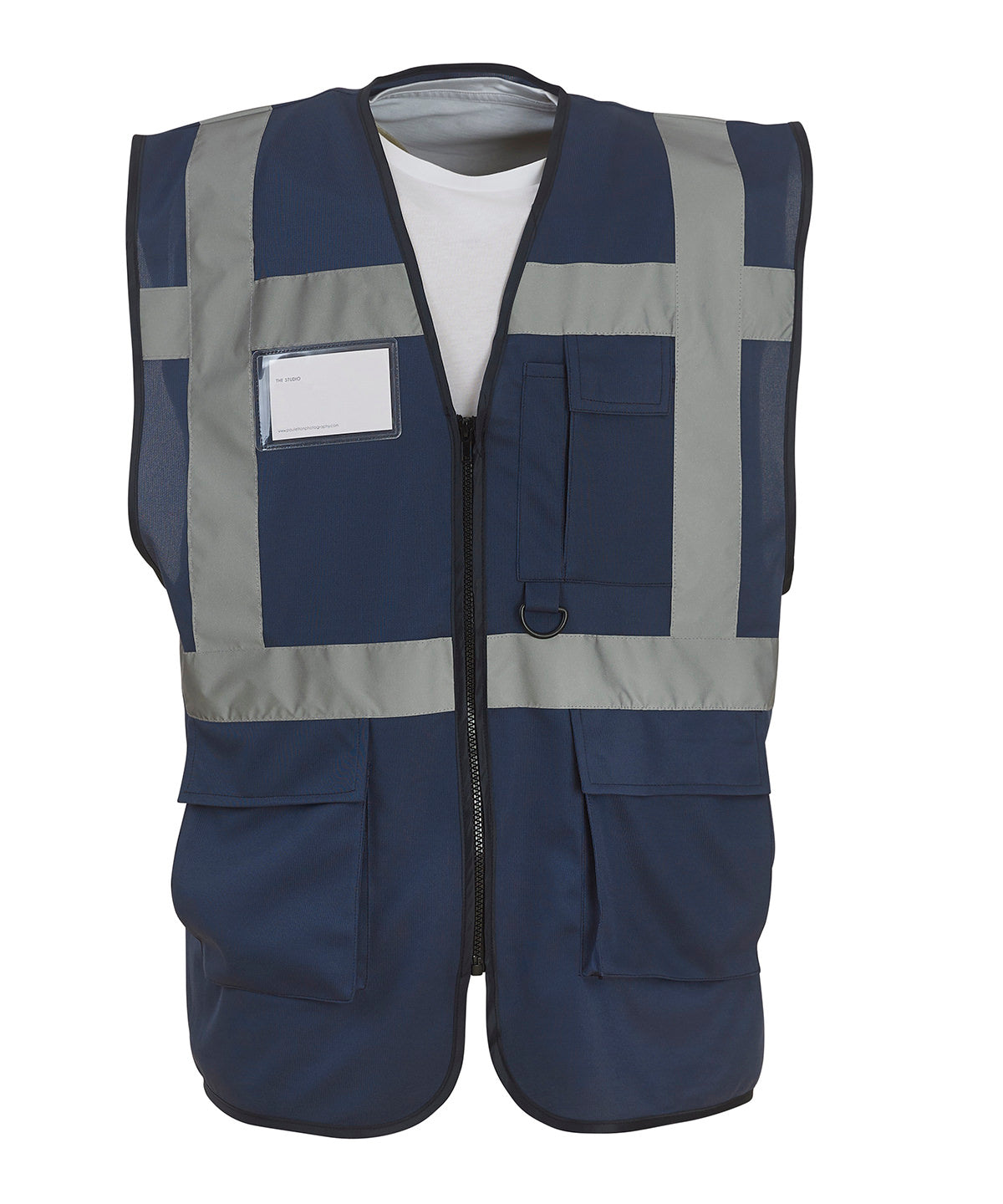 Yoko Multifunctional Executive Hi-Vis Waistcoat  Navy