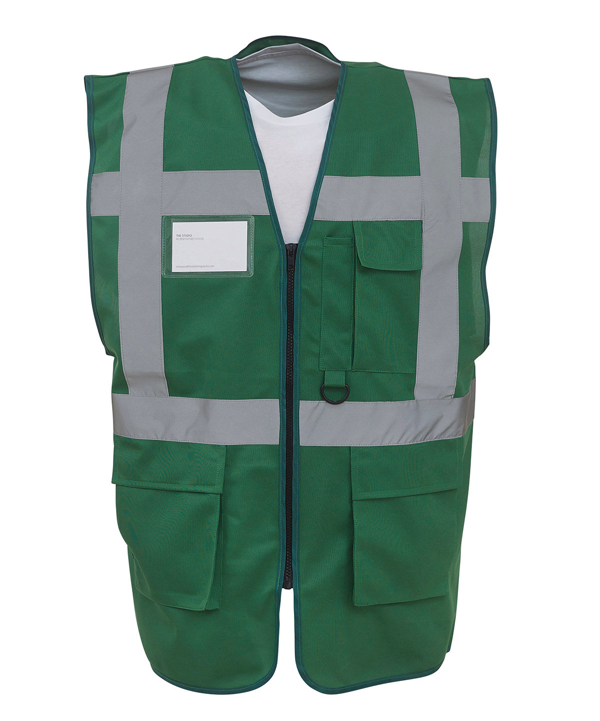Yoko Multifunctional Executive Hi-Vis Waistcoat  Paramedic Green