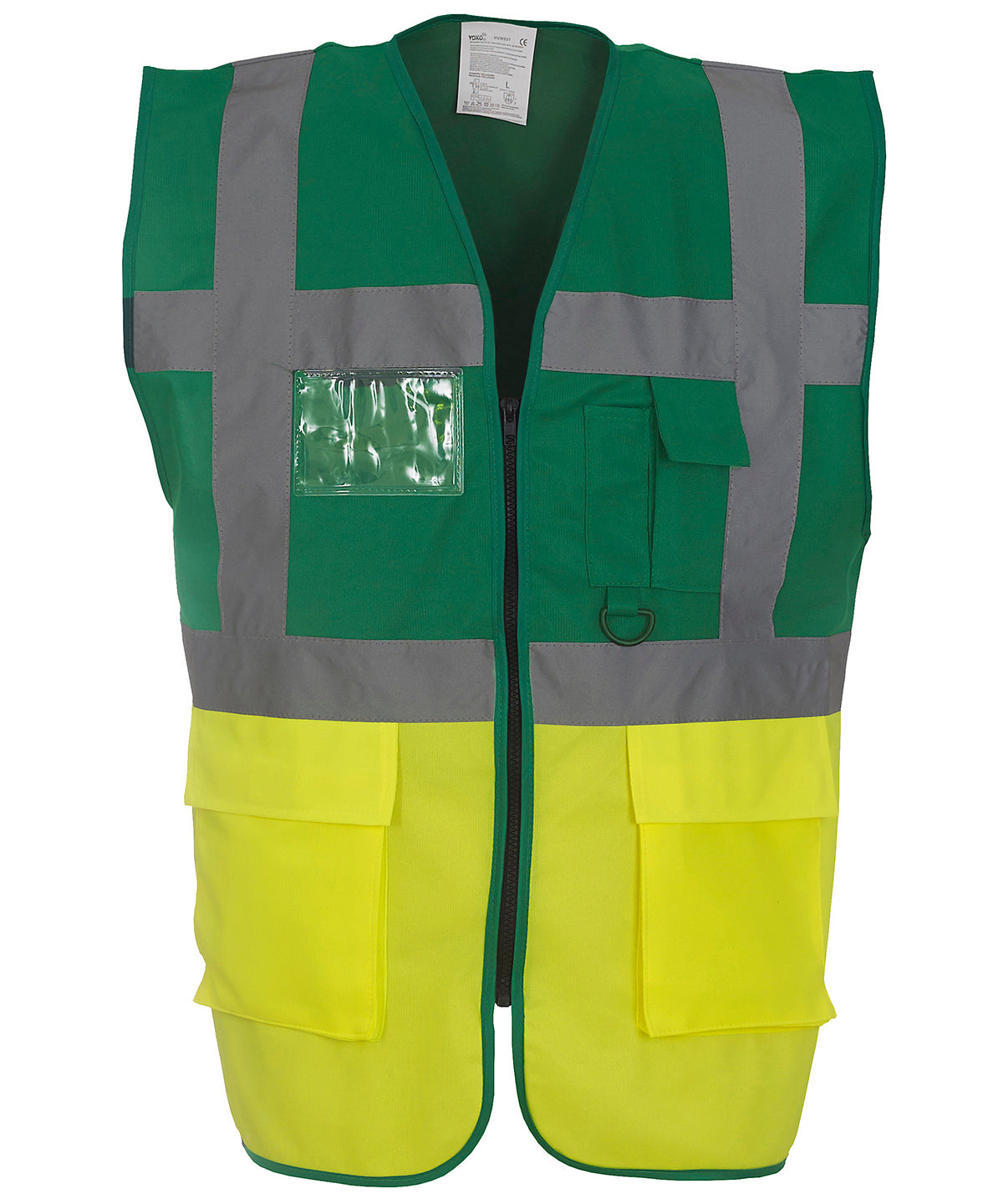 Yoko Multifunctional Executive Hi-Vis Waistcoat - Paramedic Green/Yellow / S - Vest