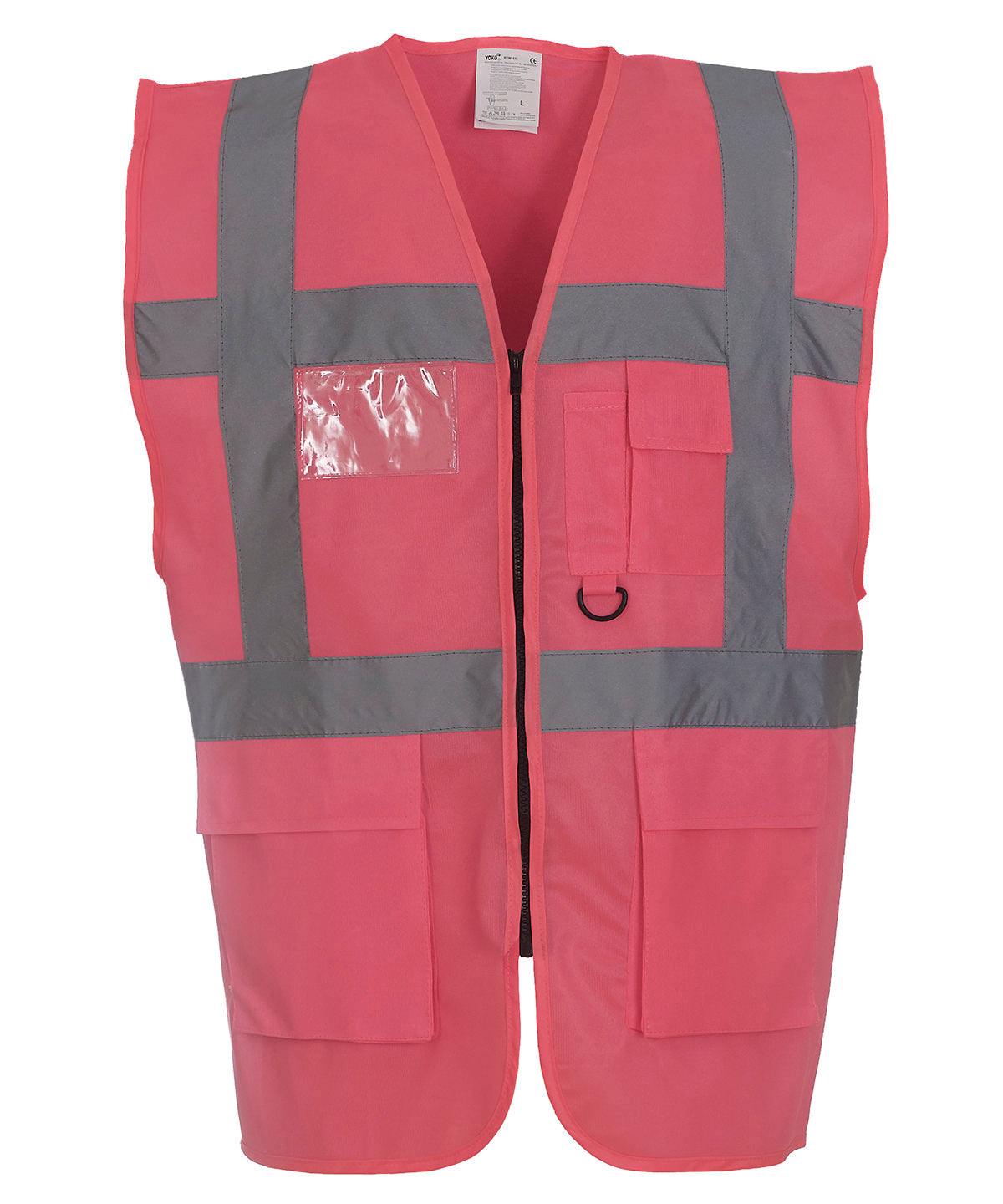 Yoko Multifunctional Executive Hi-Vis Waistcoat  Pink