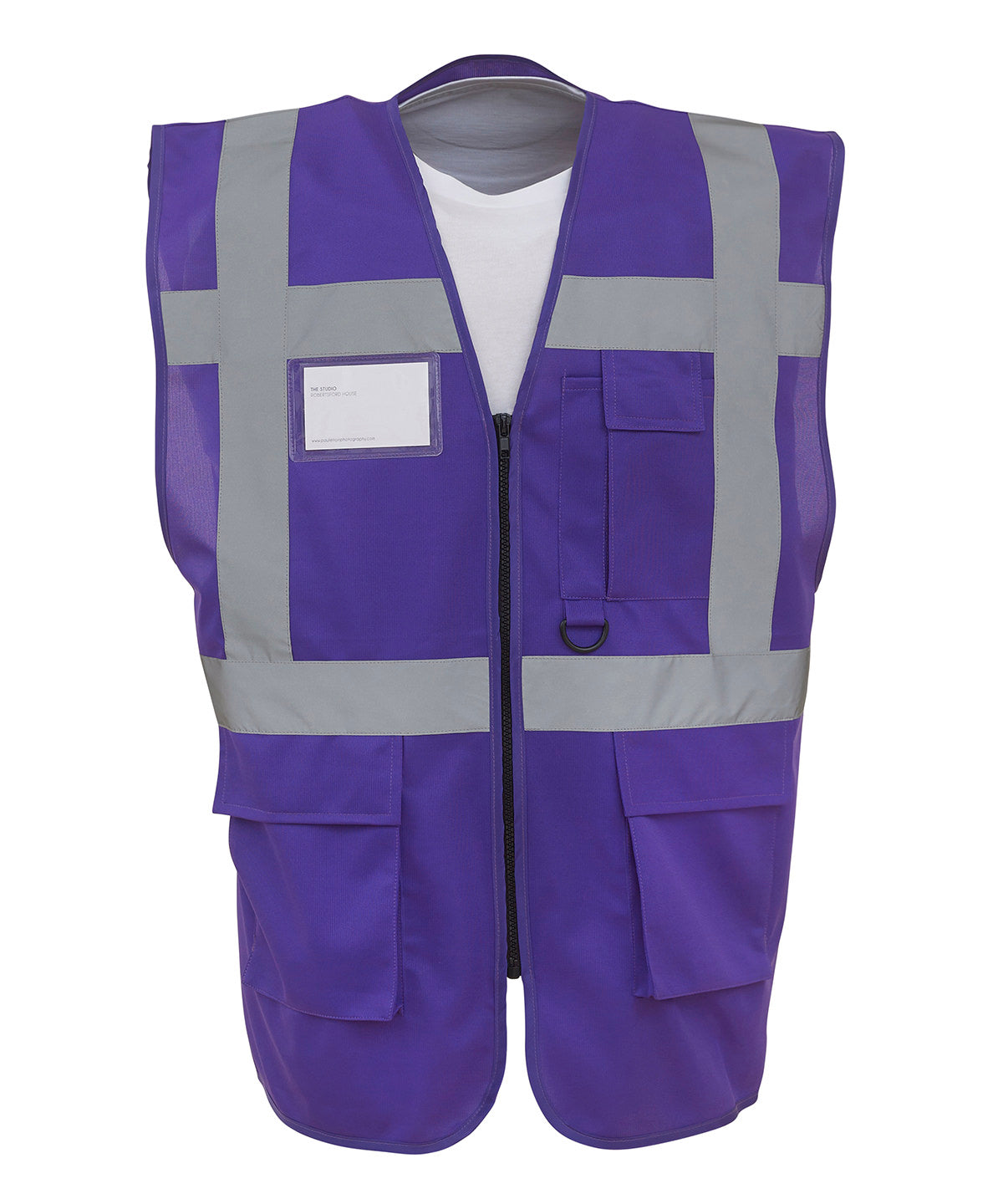 Yoko Multifunctional Executive Hi-Vis Waistcoat - Purple / S - Vest