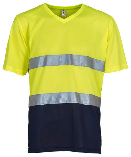 Yoko Hi-Vis Top Cool Super Light V-Neck T-Shirt