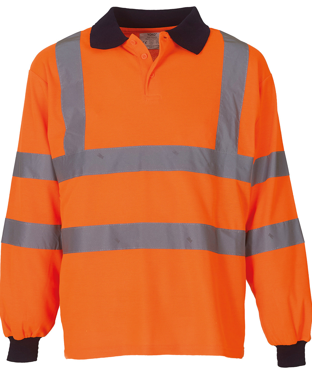 Yoko Hi-Vis Long Sleeve Polo