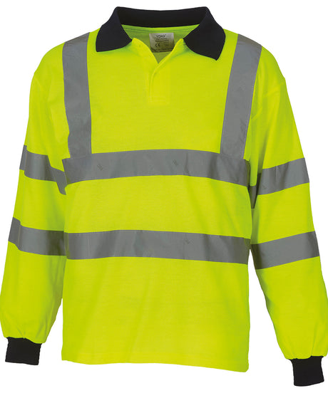 Yoko Hi-Vis Long Sleeve Polo
