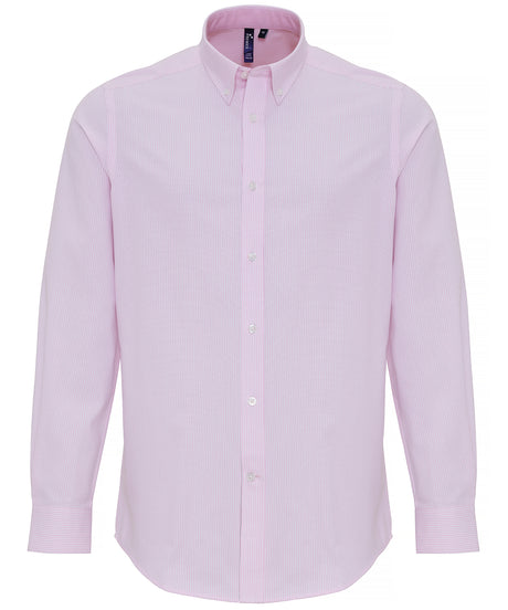 Premier Cotton-rich Oxford stripes shirt