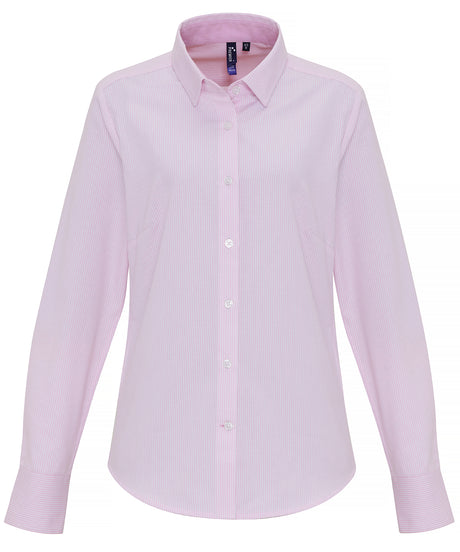 Premier Women's cotton-rich Oxford stripes blouse