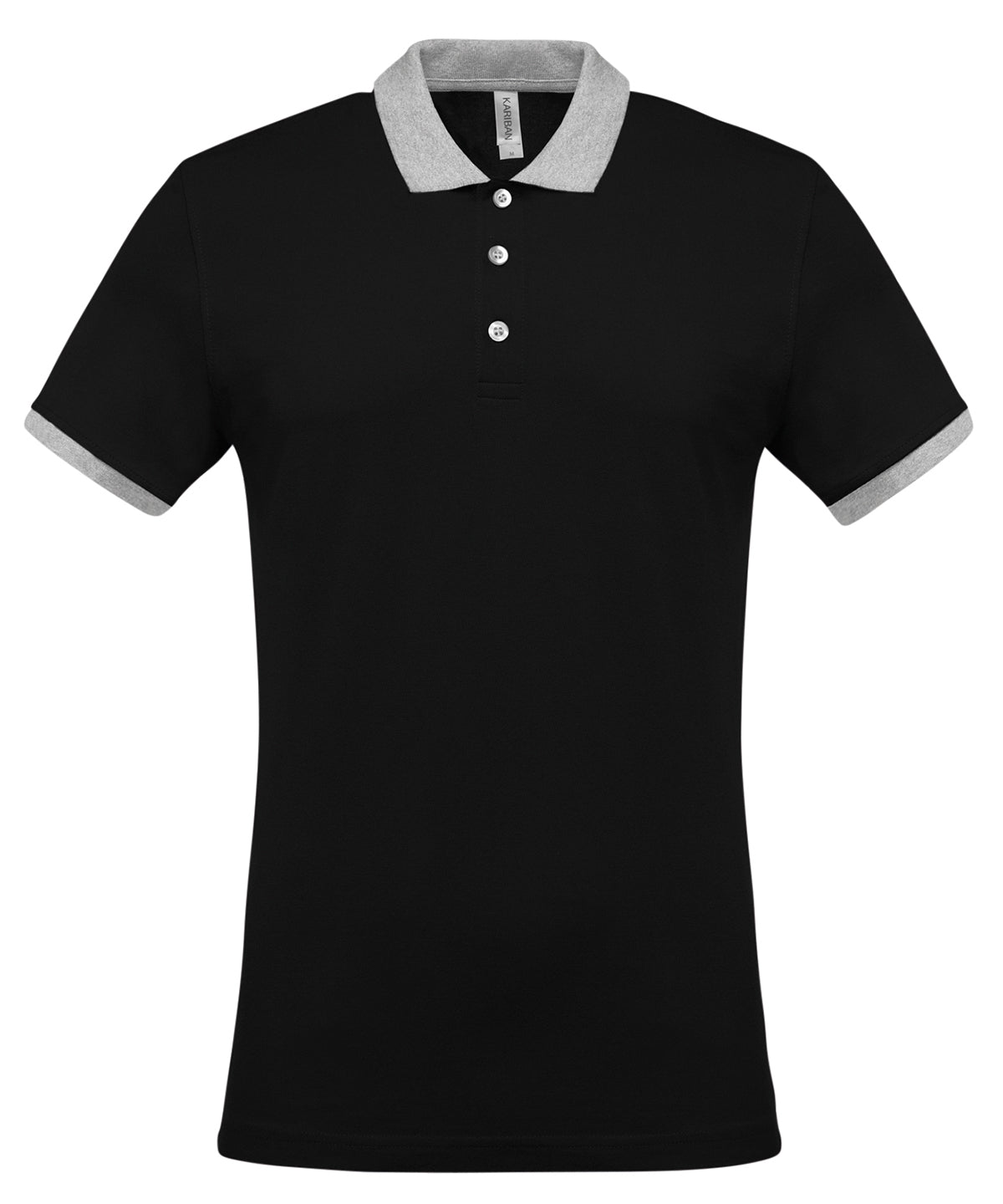 Kariban Two-tone piqué polo shirt