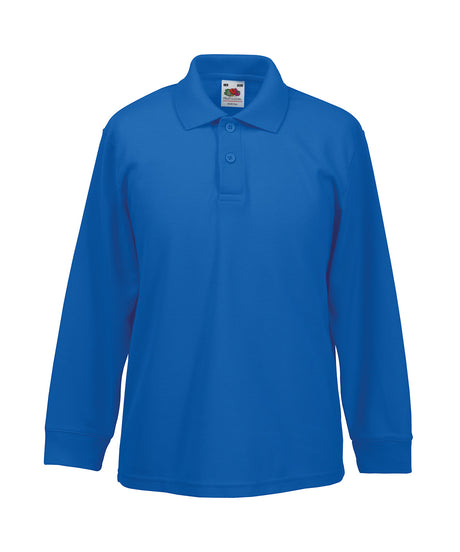 Fruit of the Loom Kids long sleeve 65/35 polo