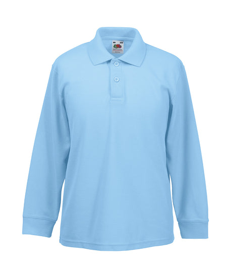 Fruit of the Loom Kids long sleeve 65/35 polo