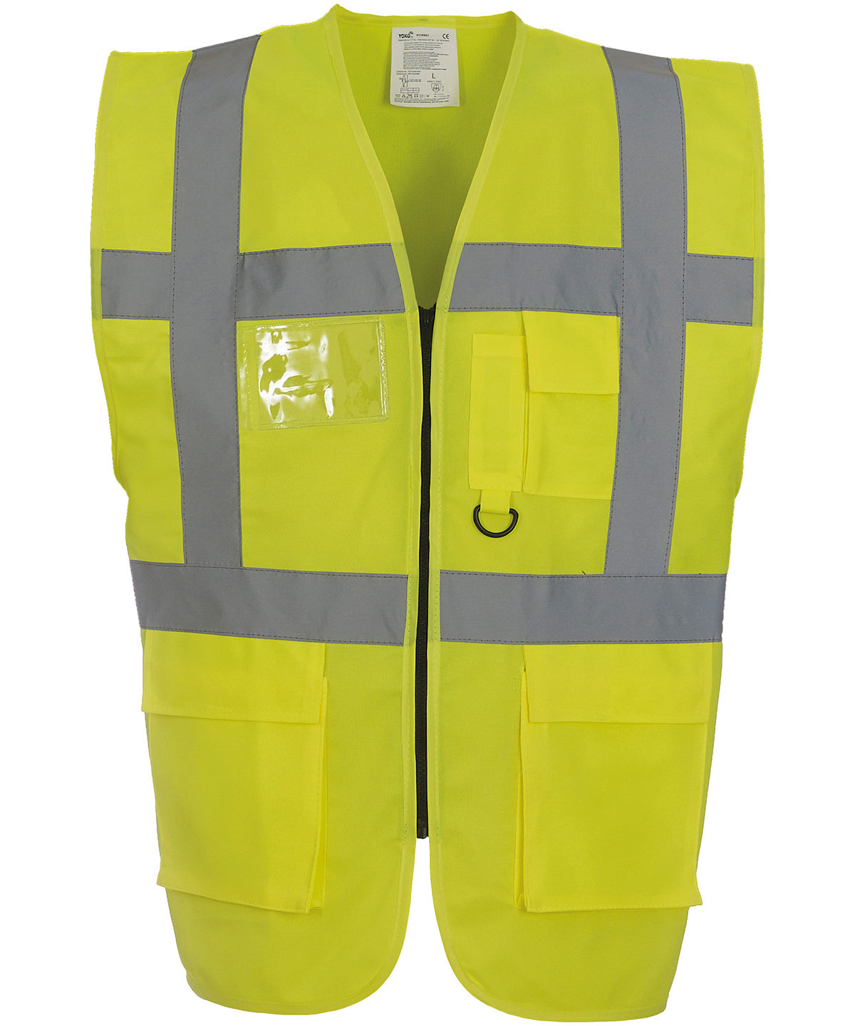 Yoko Multifunctional Executive Hi-Vis Waistcoat  Yellow