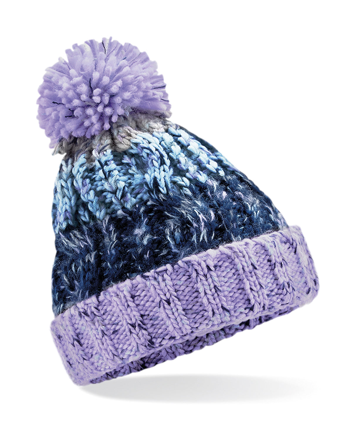 Beechfield Junior corkscrew pom pom beanie