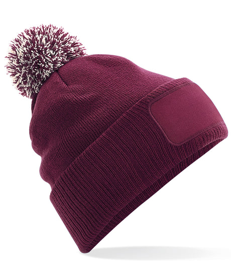 Beechfield Snowstar patch beanie
