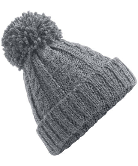 Beechfield Cable knit melange beanie