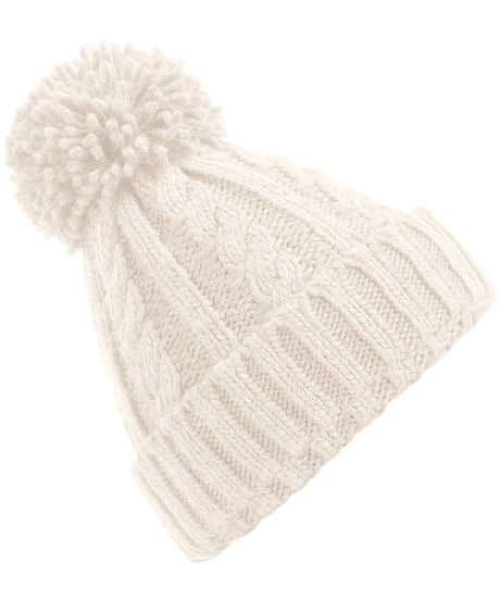 Beechfield Cable knit melange beanie