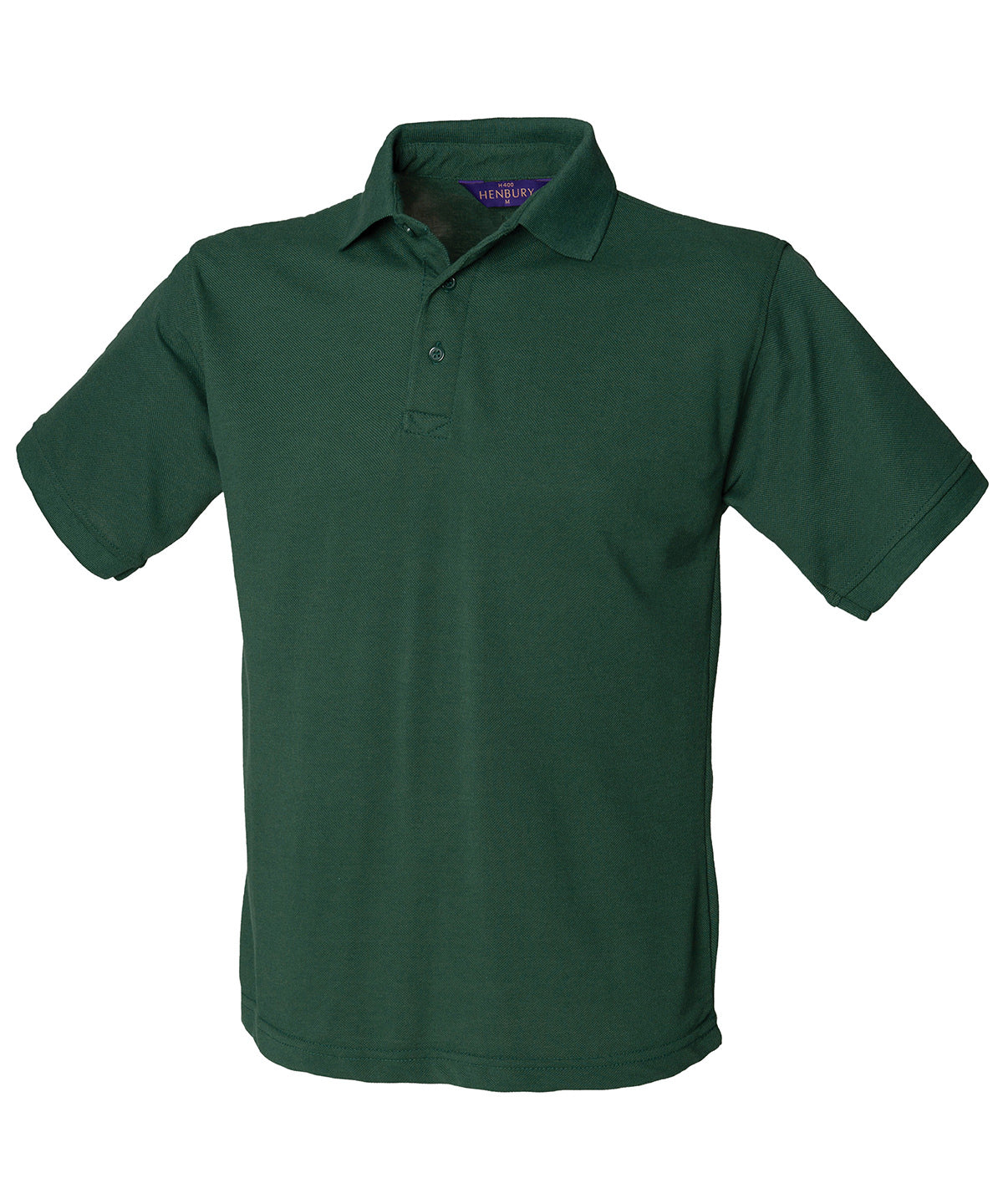 Henbury 65/35 Classic piqué polo shirt Bottle Green - S - Polo Shirts