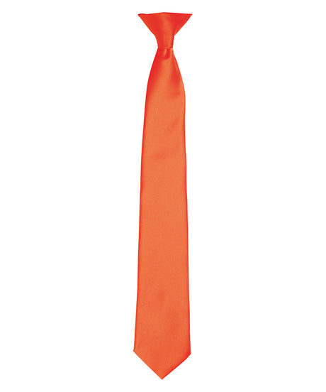 Premier 'Colours' satin clip tie