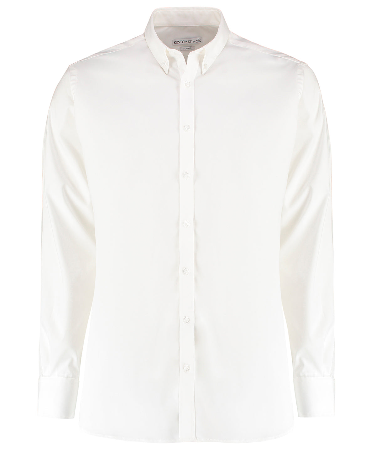 Kustom Kit Stretch Oxford shirt long-sleeved
