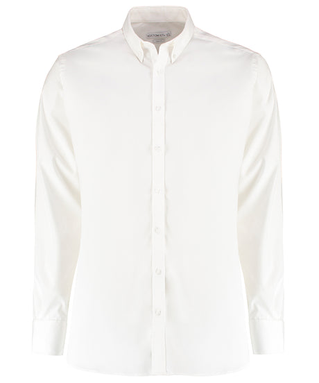 Kustom Kit Stretch Oxford shirt long-sleeved