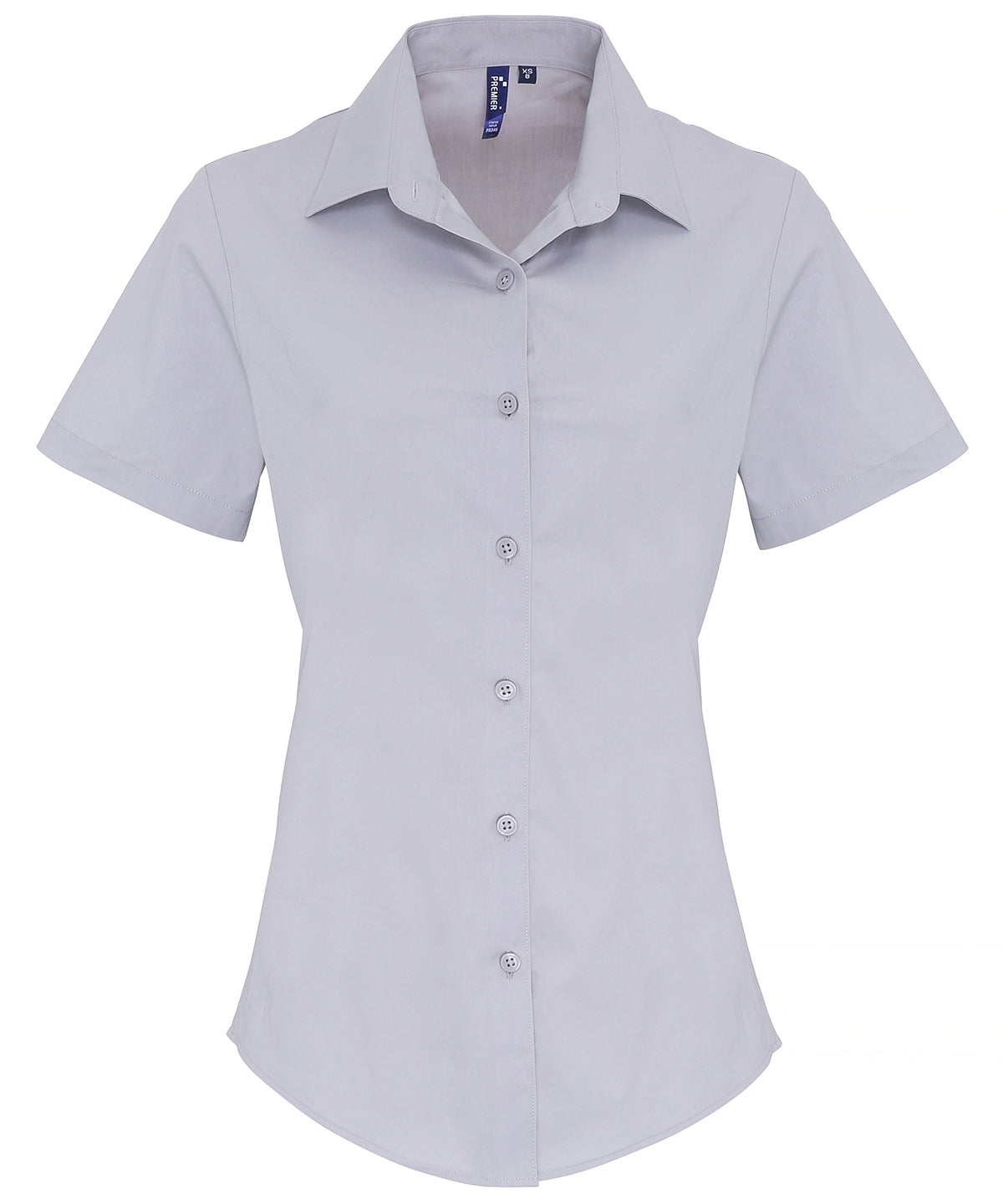 Premier Women's stretch fit cotton poplin short sleeve blouse