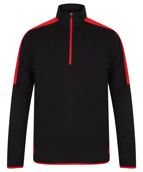 Finden & Hales ¼ zip mid-layer with contrast panelling
