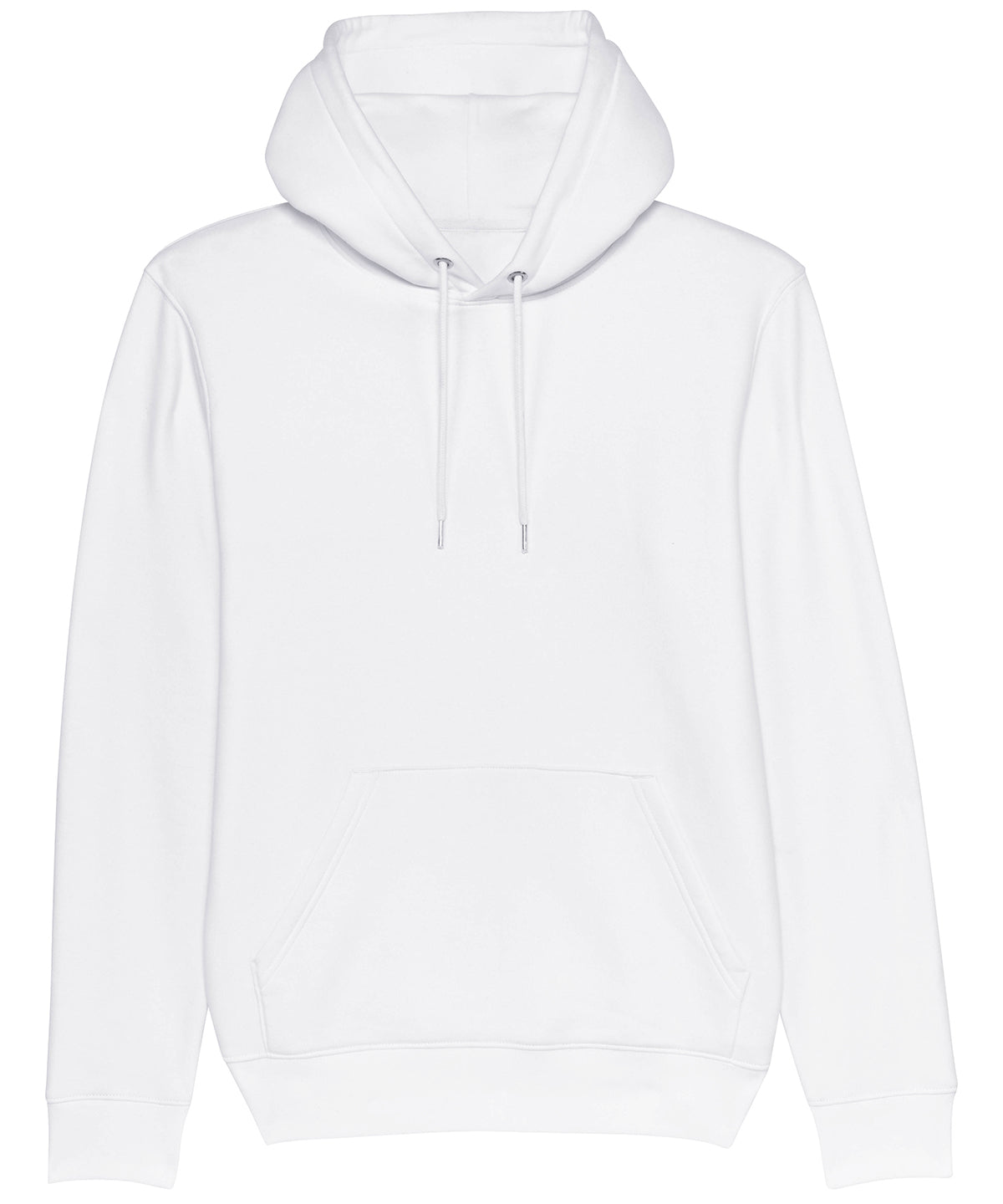 Stanley/Stella Unisex Cruiser Iconic 2.0 Hoodie Sweatshirt - White / XXS / 85% organic cotton and 15% recycled