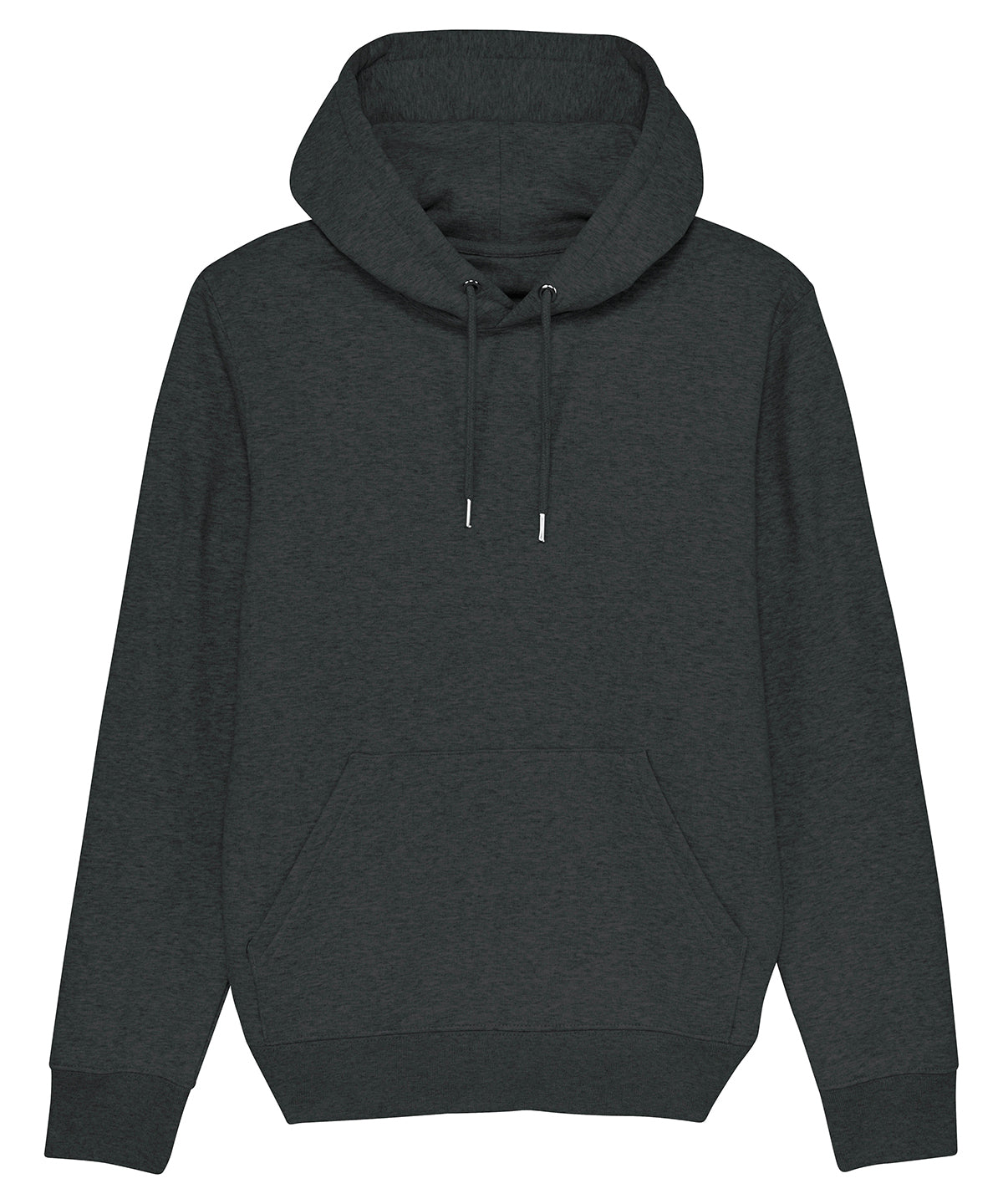 Stanley/Stella Unisex Cruiser Iconic 2.0 Hoodie Sweatshirt - Dark Heather Grey / XXS / 85% organic cotton and 15%