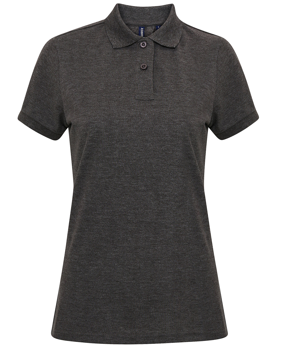 Asquith & Fox Women’s polycotton blend polo Charcoal