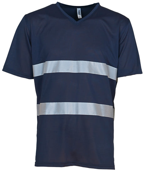 Yoko Hi-Vis Top Cool Super Light V-Neck T-Shirt