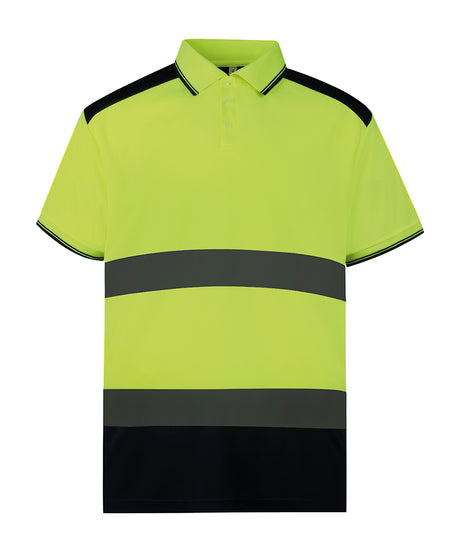 Yoko Hi-Vis Two-Tone Polo Shirt