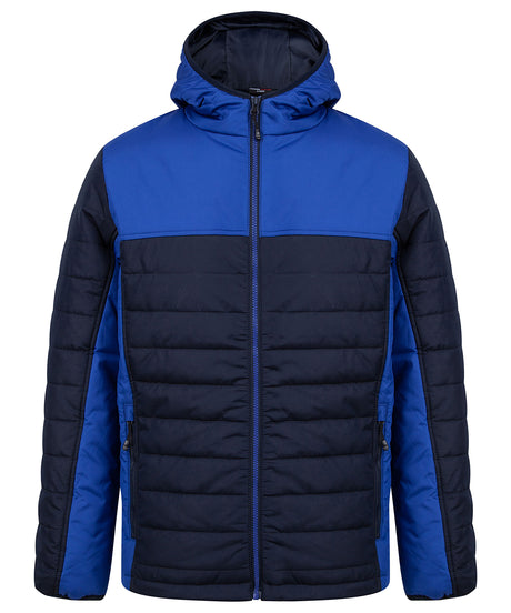 Finden & Hales Hooded contrast padded jacket