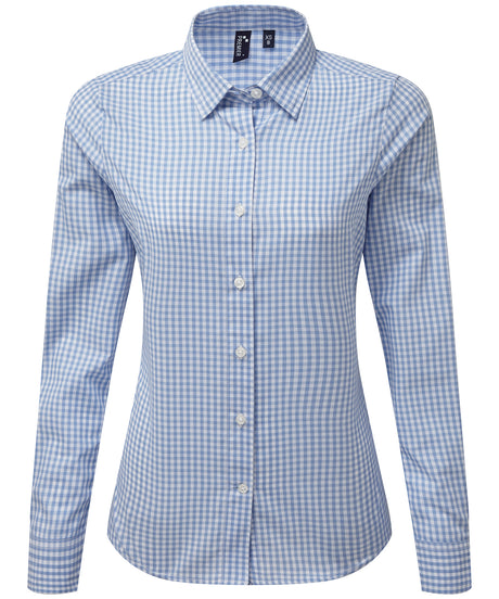 Premier Women's Maxton check long sleeve shirt