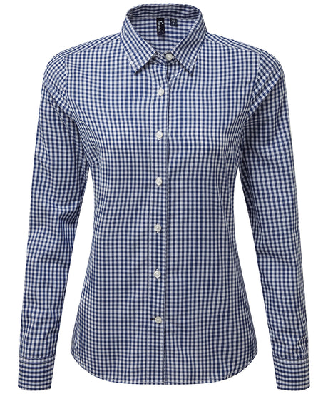 Premier Women's Maxton check long sleeve shirt