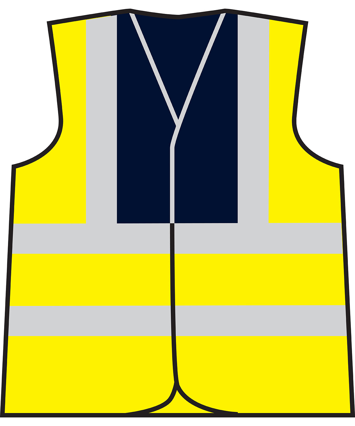 ProRTX High Visibility Waistcoat Unisex - HV Yellow/Navy / S - Safety Vests