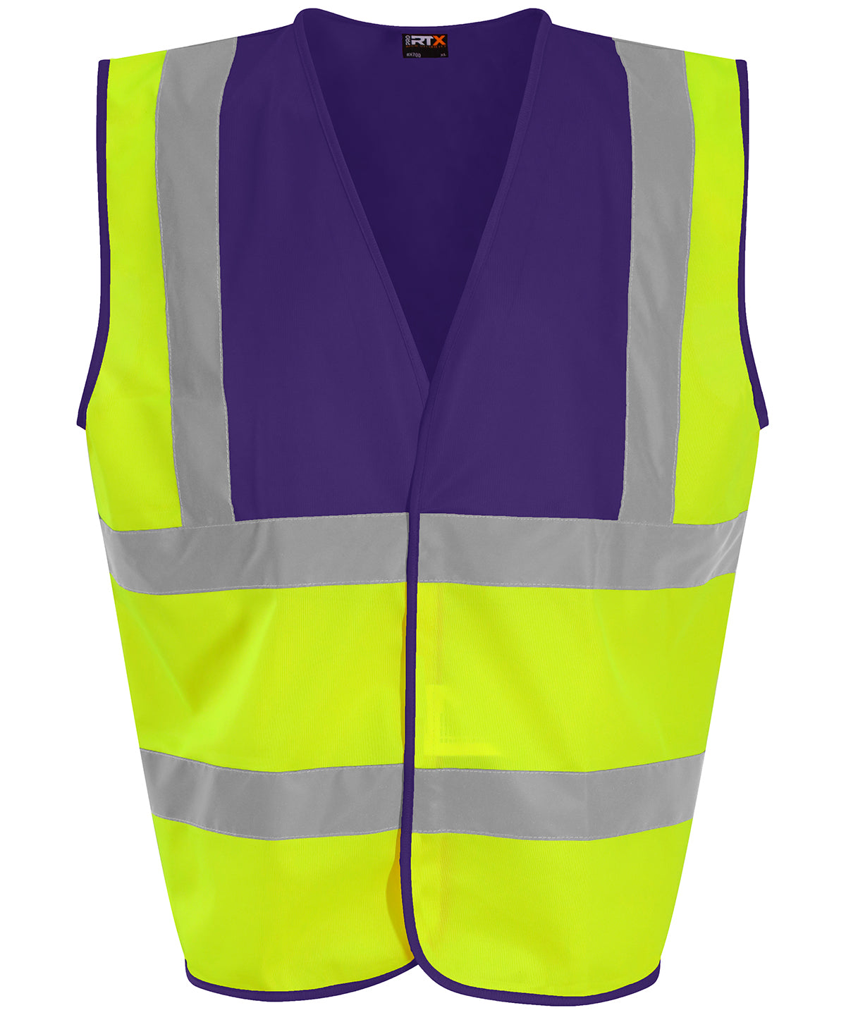 ProRTX High Visibility Waistcoat Unisex - HV Yellow/Purple / S - Safety Vests